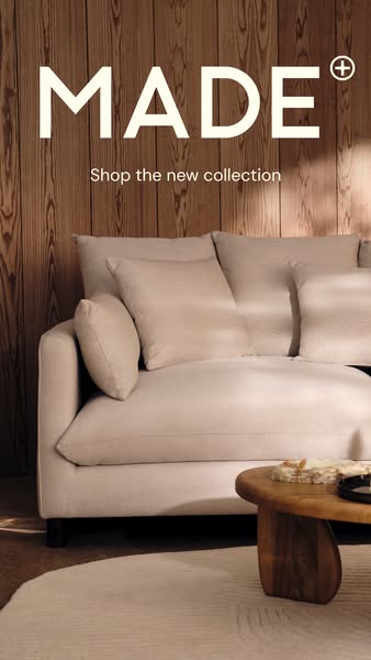 Made.com new collection homeware paid social creative